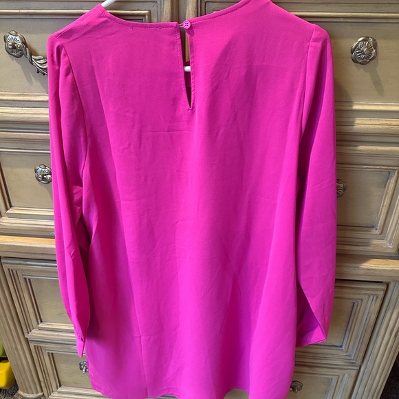 NWT JODIFL Hot Pink Shift Dress with Red Bows – Size Small - Picture 4 of 7